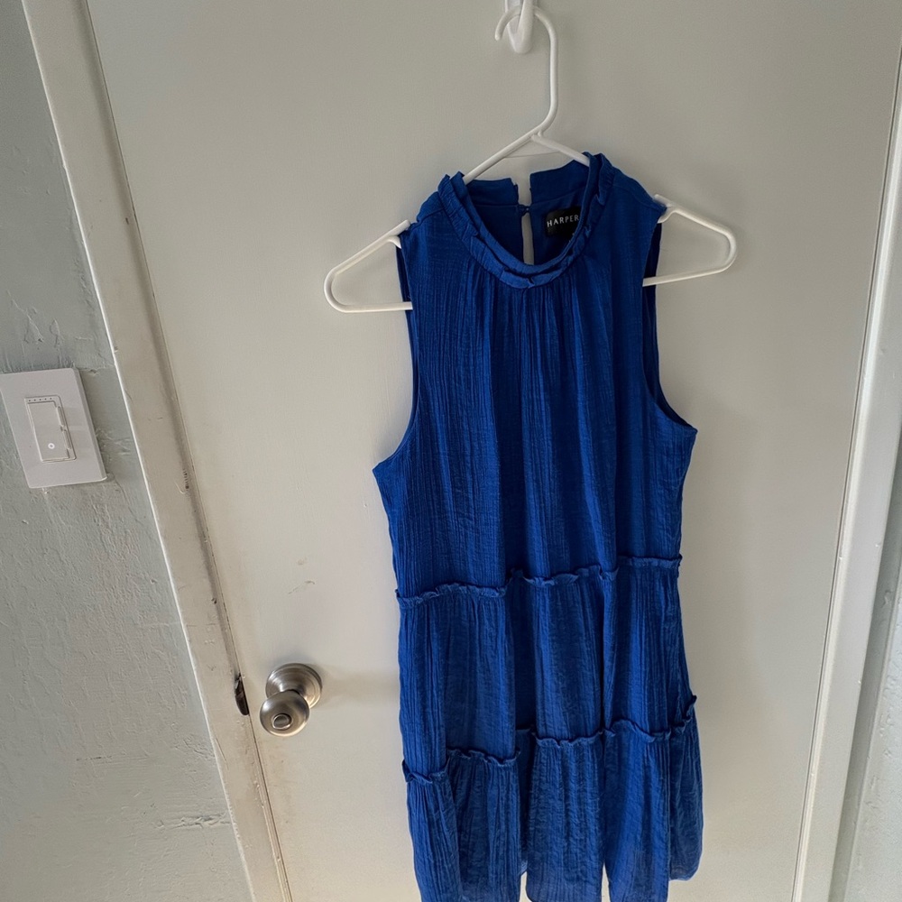 Macy's Blue Sleeveless Dress